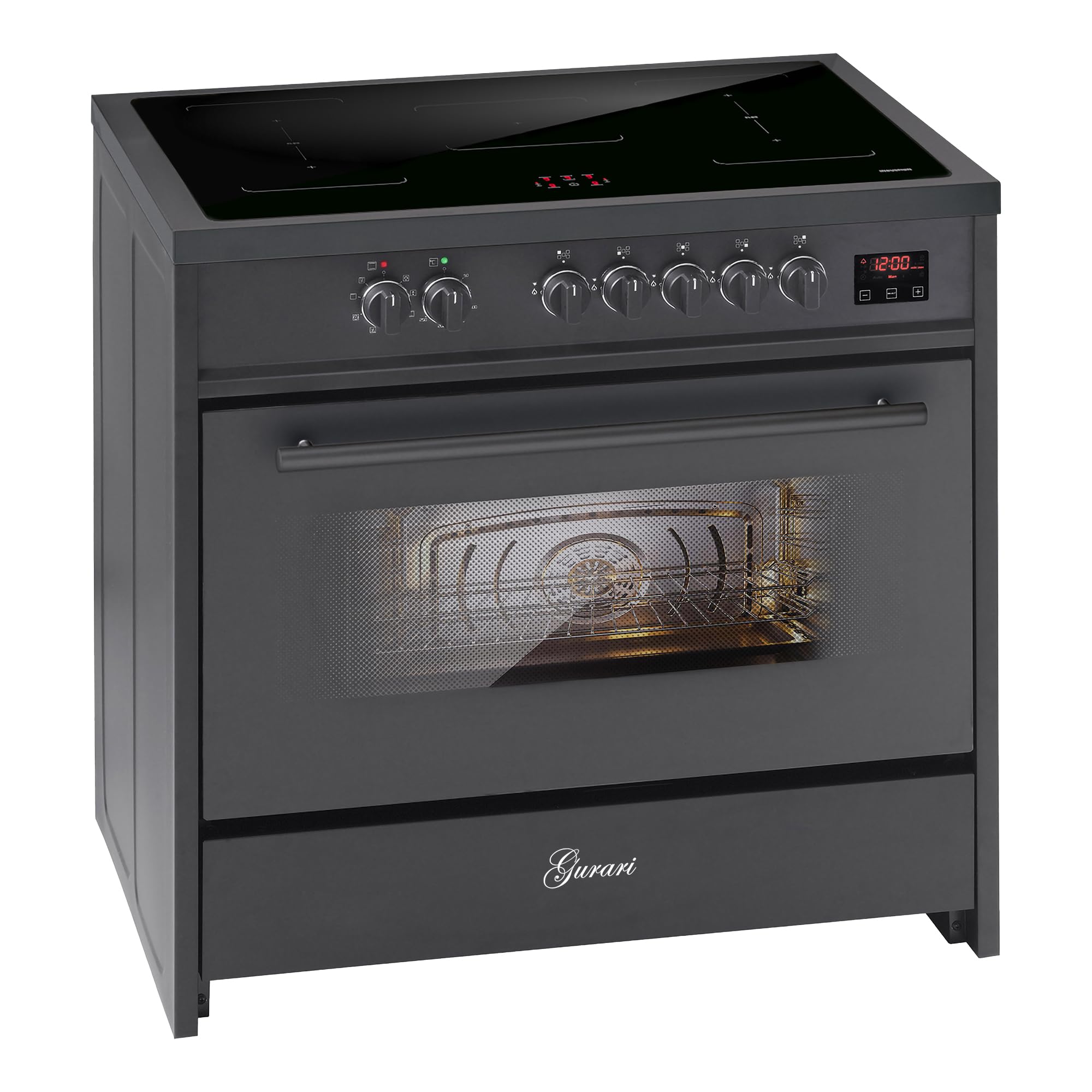 gurari-gch-e-913-bl-induktions-standherd-90cm-schwarz-121l-2 image 2