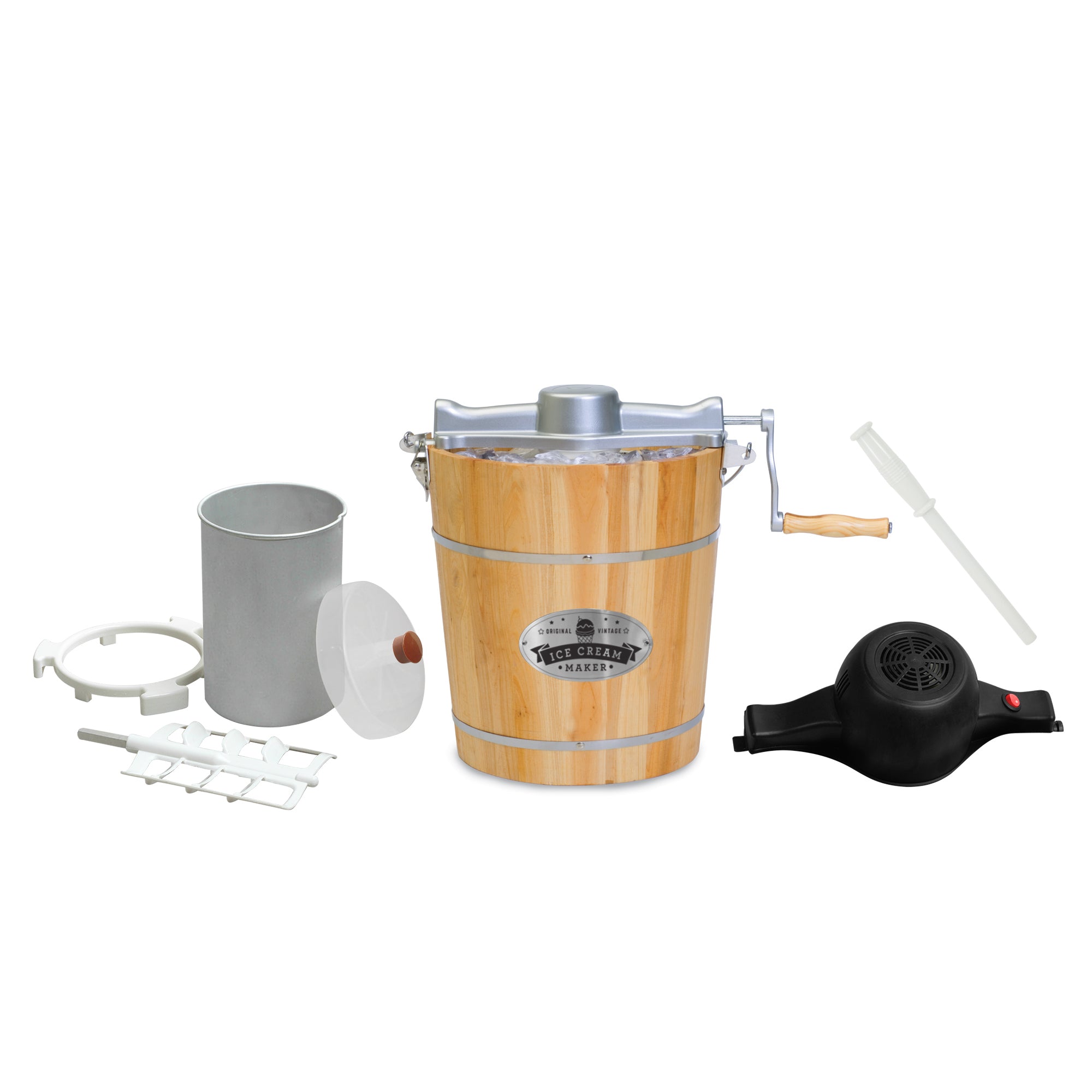 elite-gourmet-ice-cream-makers-4-qt-eismaschine-holz-eimer image 3