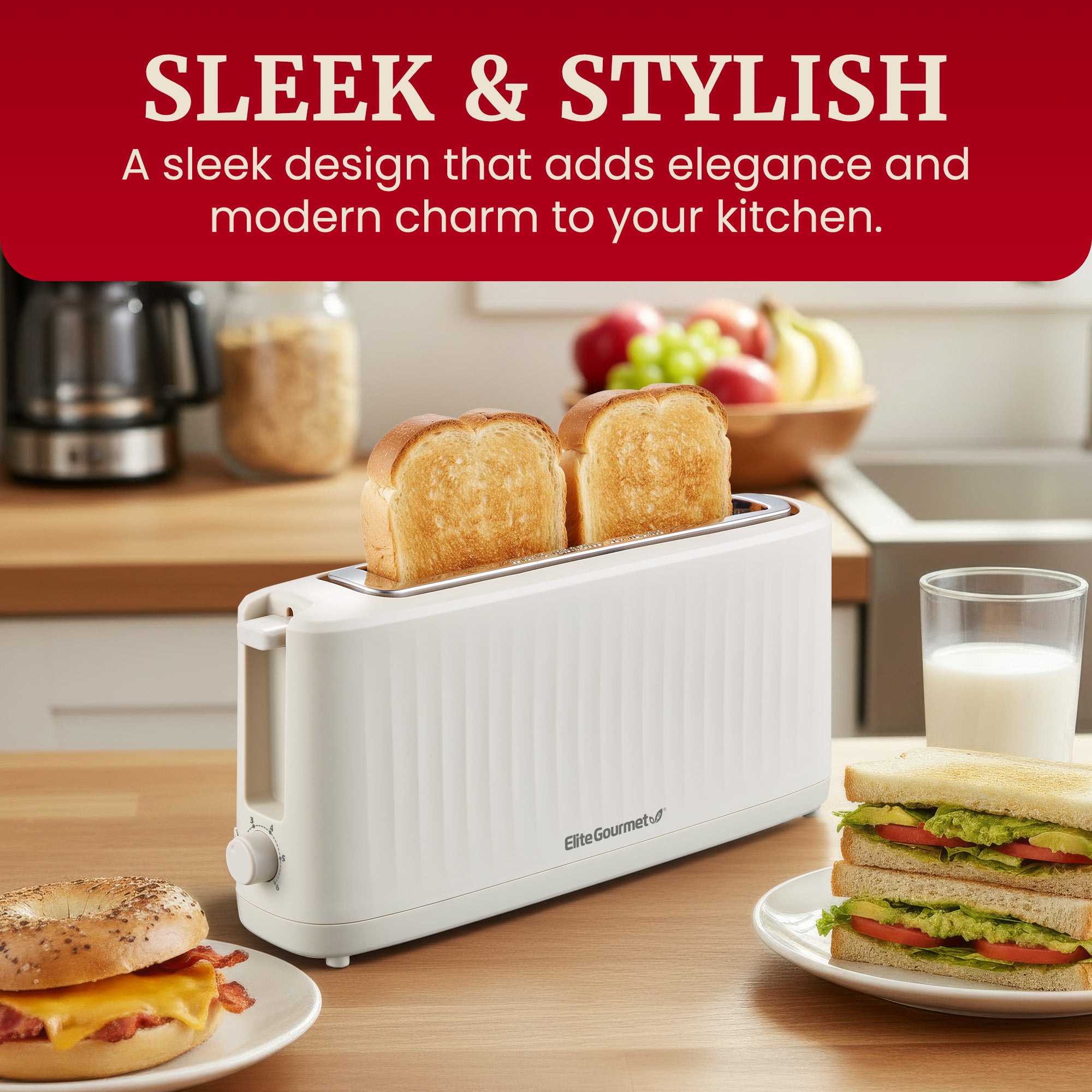 elite-gourmet-slimtoast-langschlitztoaster-2-scheiben-grau image 2