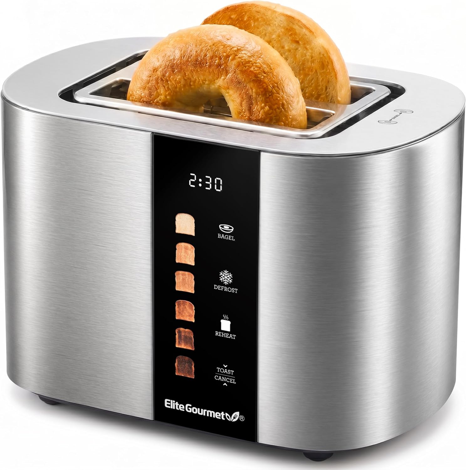 elite-gourmet-toaster-2-scheiben-motor-touch-edelstahl image 1