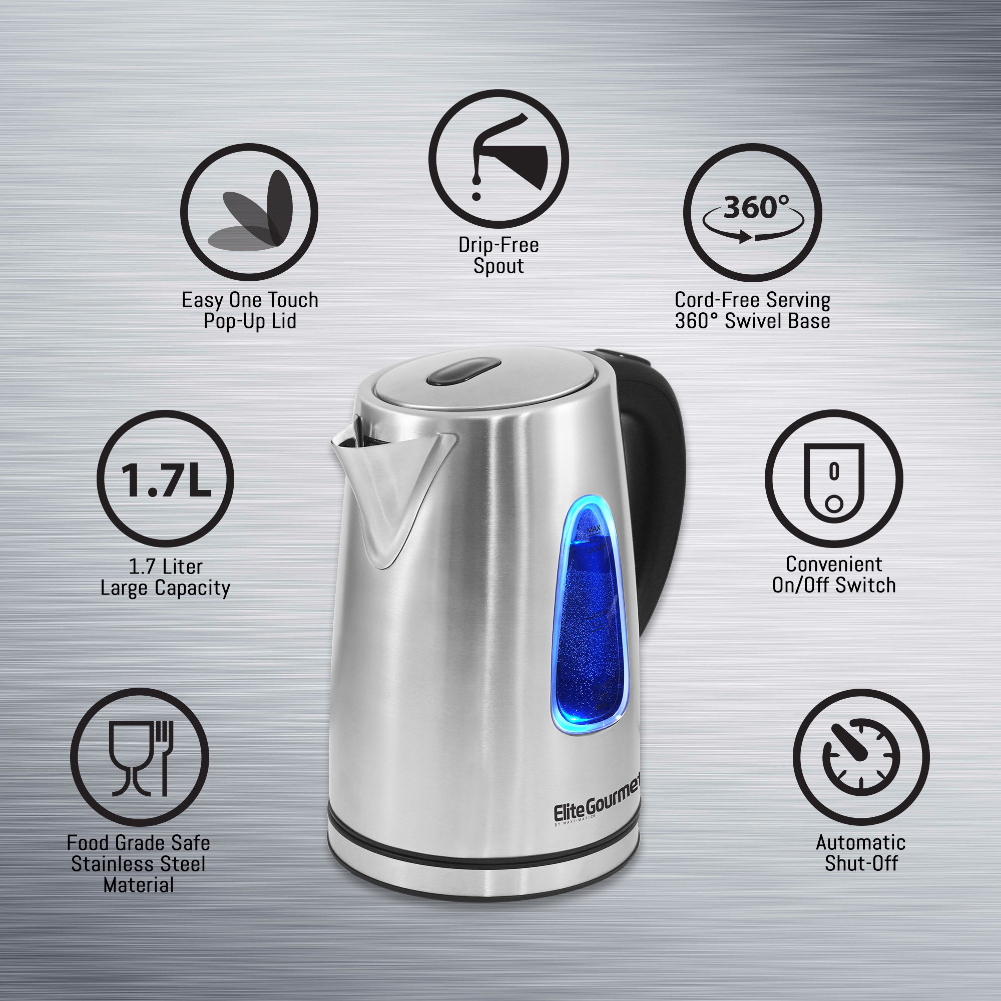 elite-gourmet-electric-kettles-wasserkocher-edelstahl-1-7-l image 3