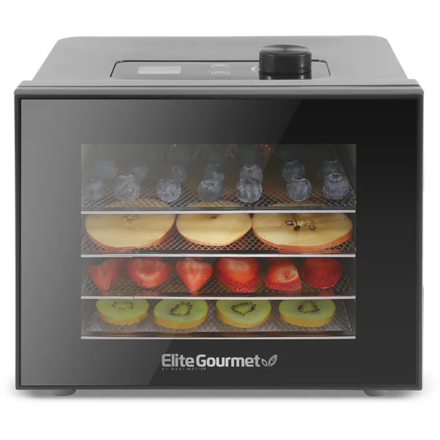 elite-gourmet-food-dehydrators-d-rrautomat-4-ebenen-stahl image 1