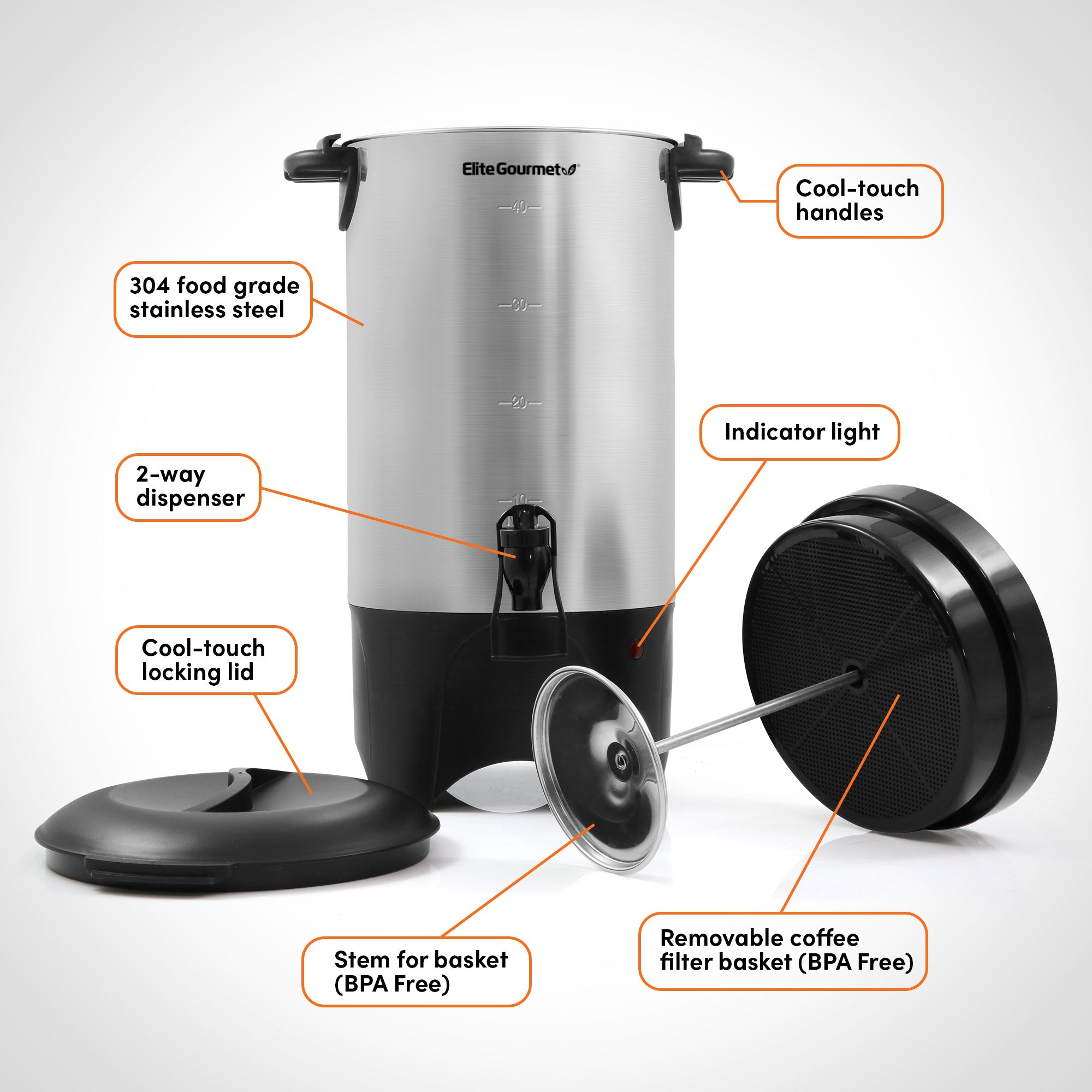 elite-gourmet-40-cup-kaffeeautomat-edelstahl-40-tassen image 7