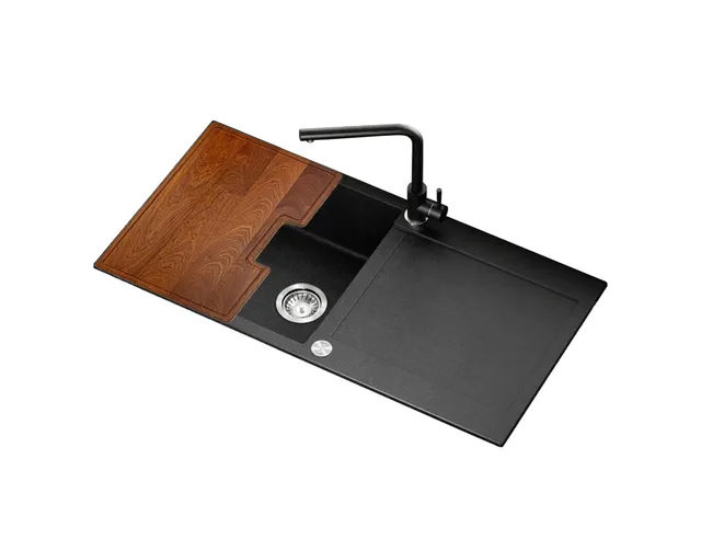 gurari-sqt-103-601-awp-granitsp-le-schwarz-mit-siphon image 1
