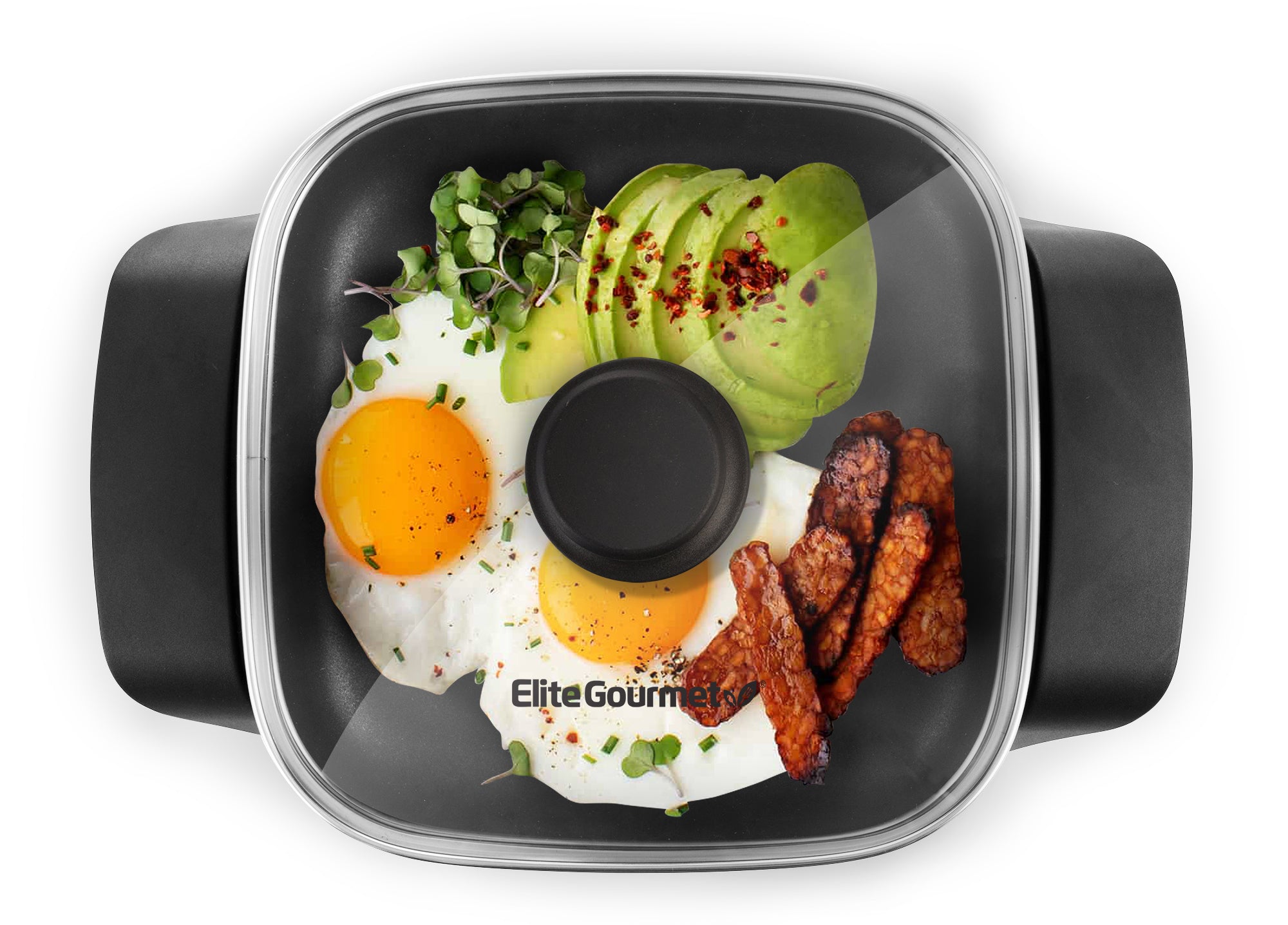elite-gourmet-8-zoll-elektropfanne-antihaft-mit-glasdeckel image 1