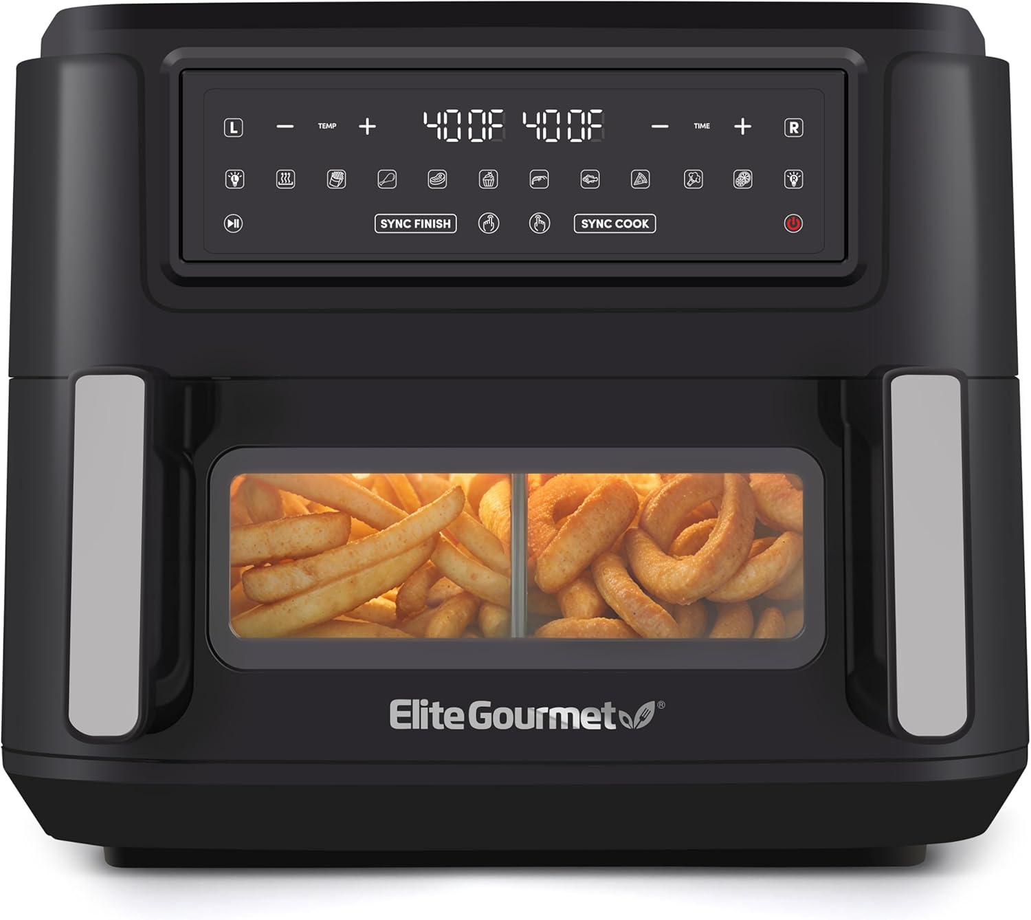 elite-gourmet-hei-luftfritteuse-11-qt-dual-zone-ofen-sync image 1