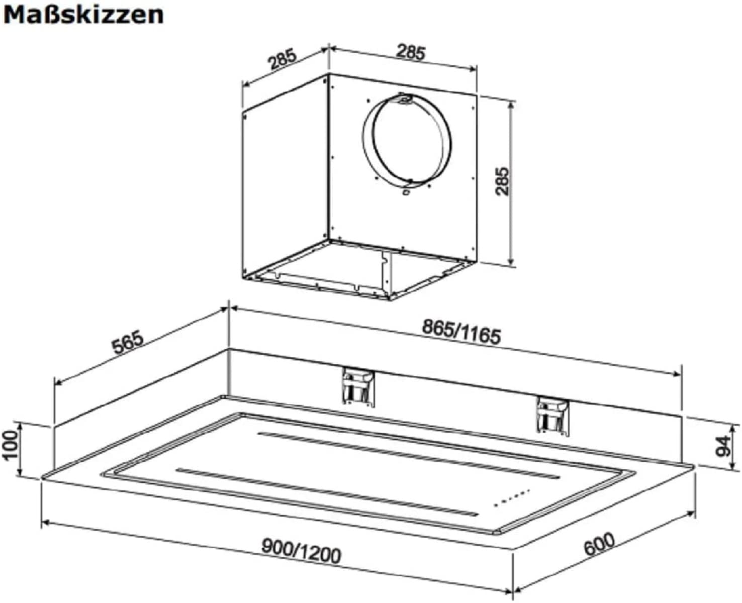 gurari-gch-c-341-prime-deckenhaube-120-cm-schwarz-1000-m-h image 4