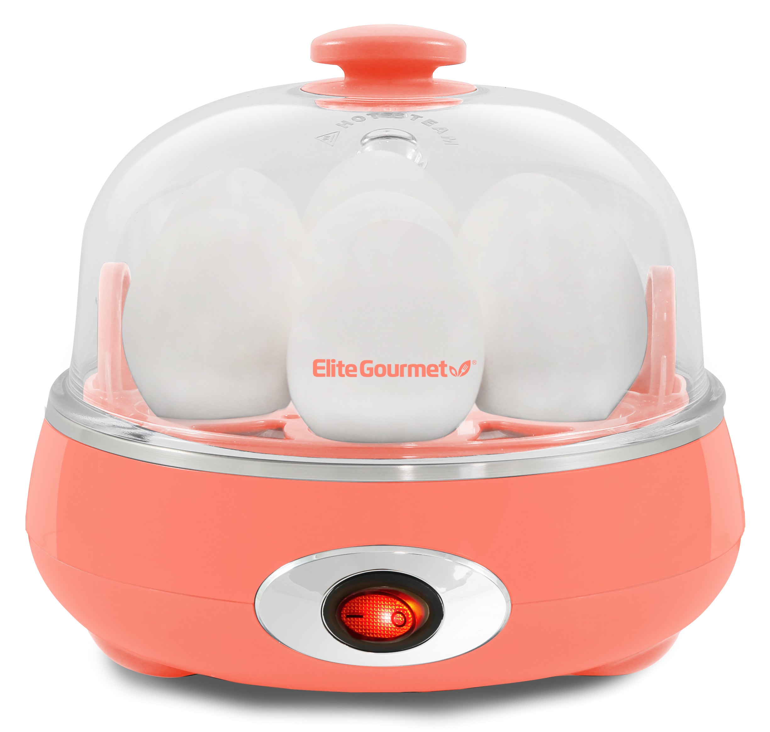 elite-gourmet-egg-cookers-7-egg-eierkocher-coral-7-eier image 1