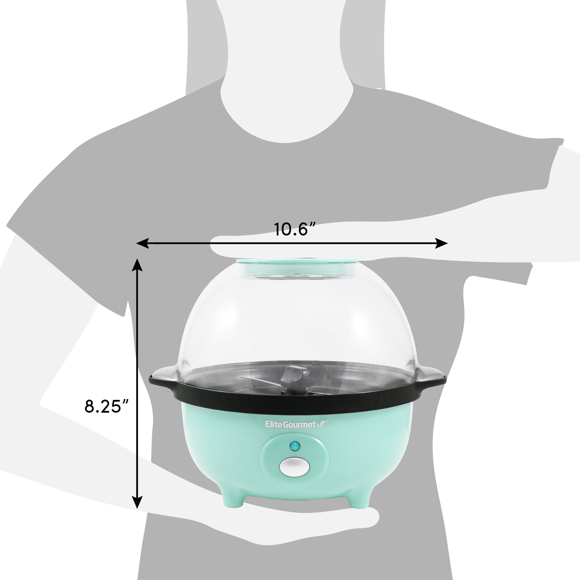 elite-gourmet-popcornmaschine-3-qt-mint-mit-r-hrer image 5