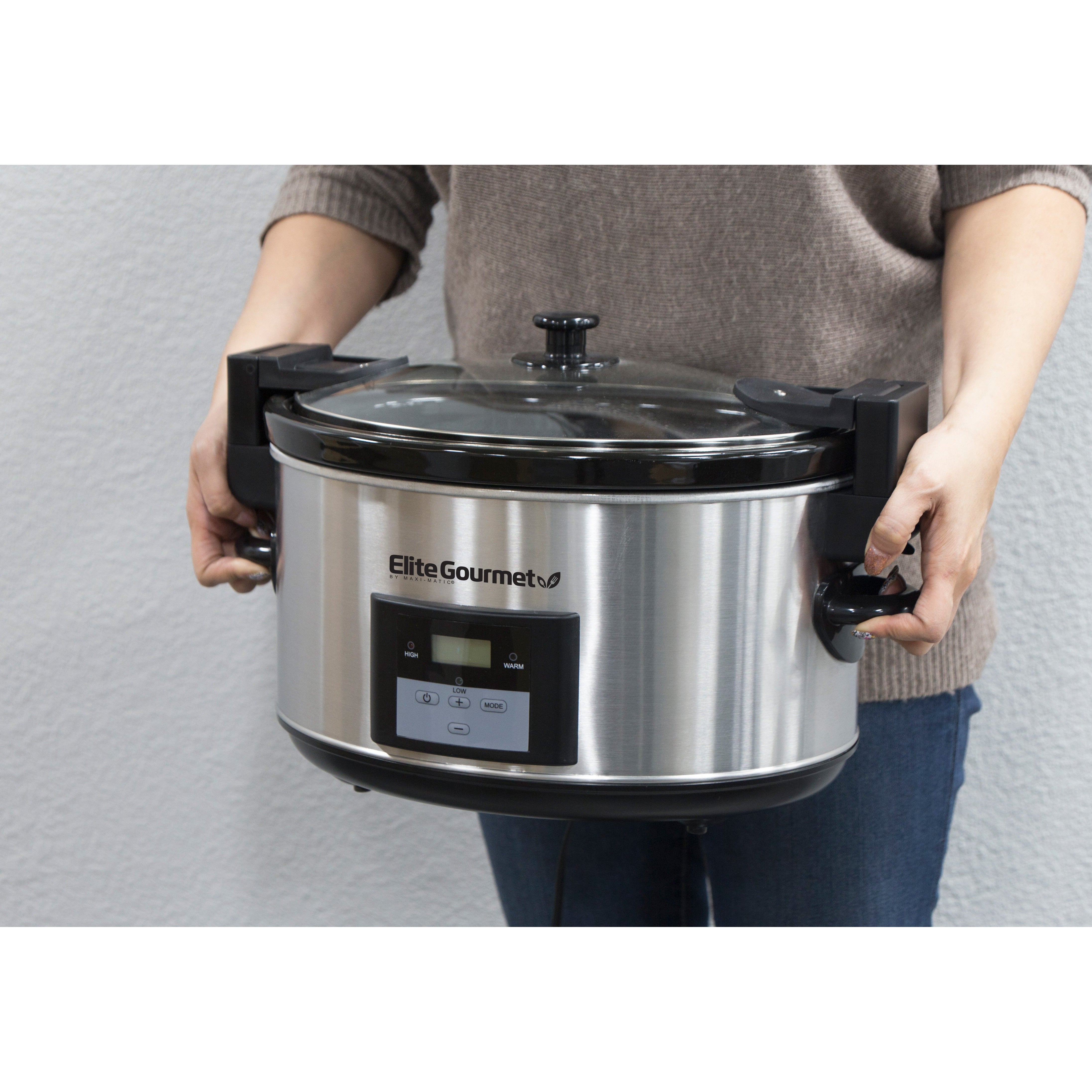 elite-gourmet-slow-cookers-8-5-qt-slow-cooker-programmierbar-edelstahl image 3