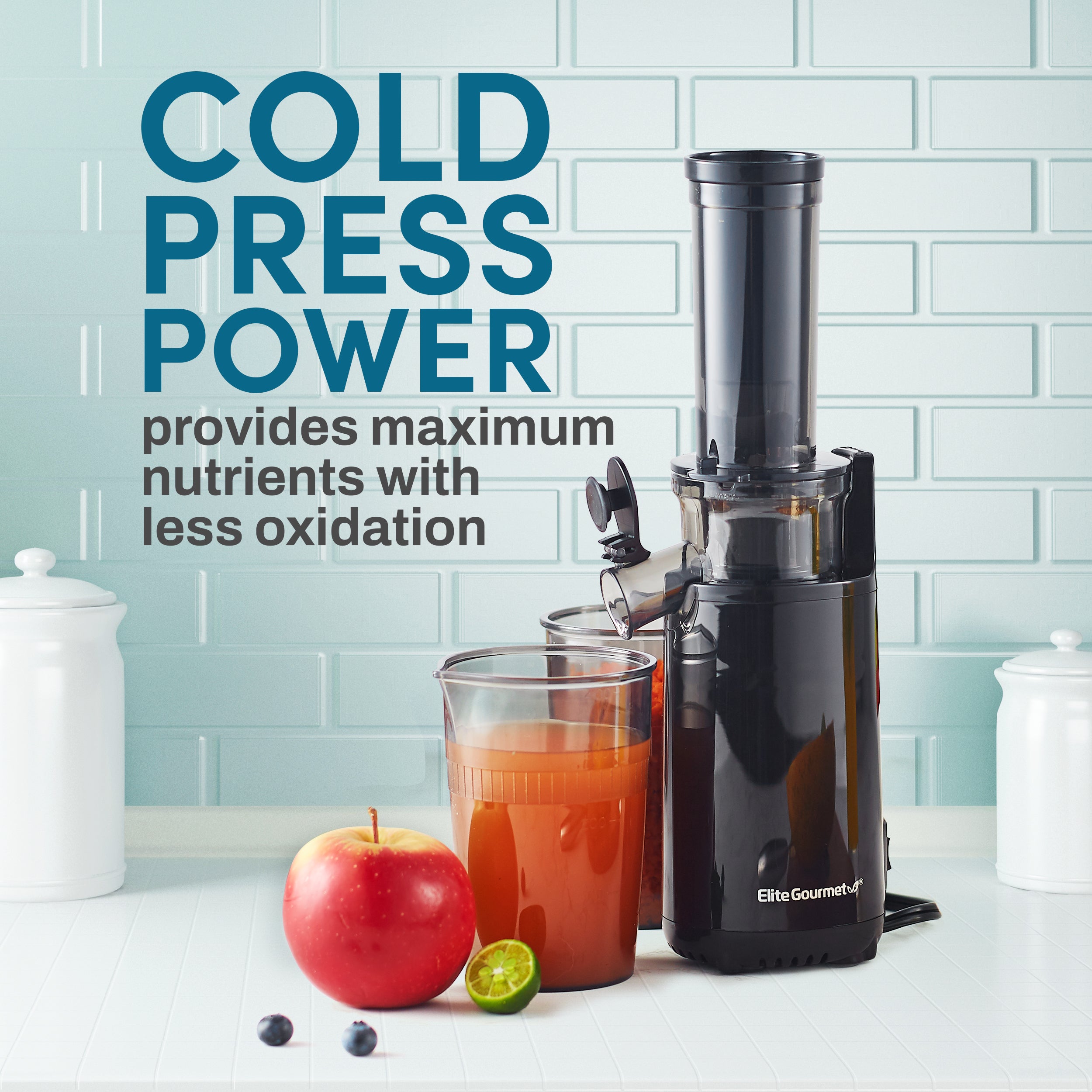 elite-gourmet-ejx600-slow-juicer-16oz-kompakt image 3