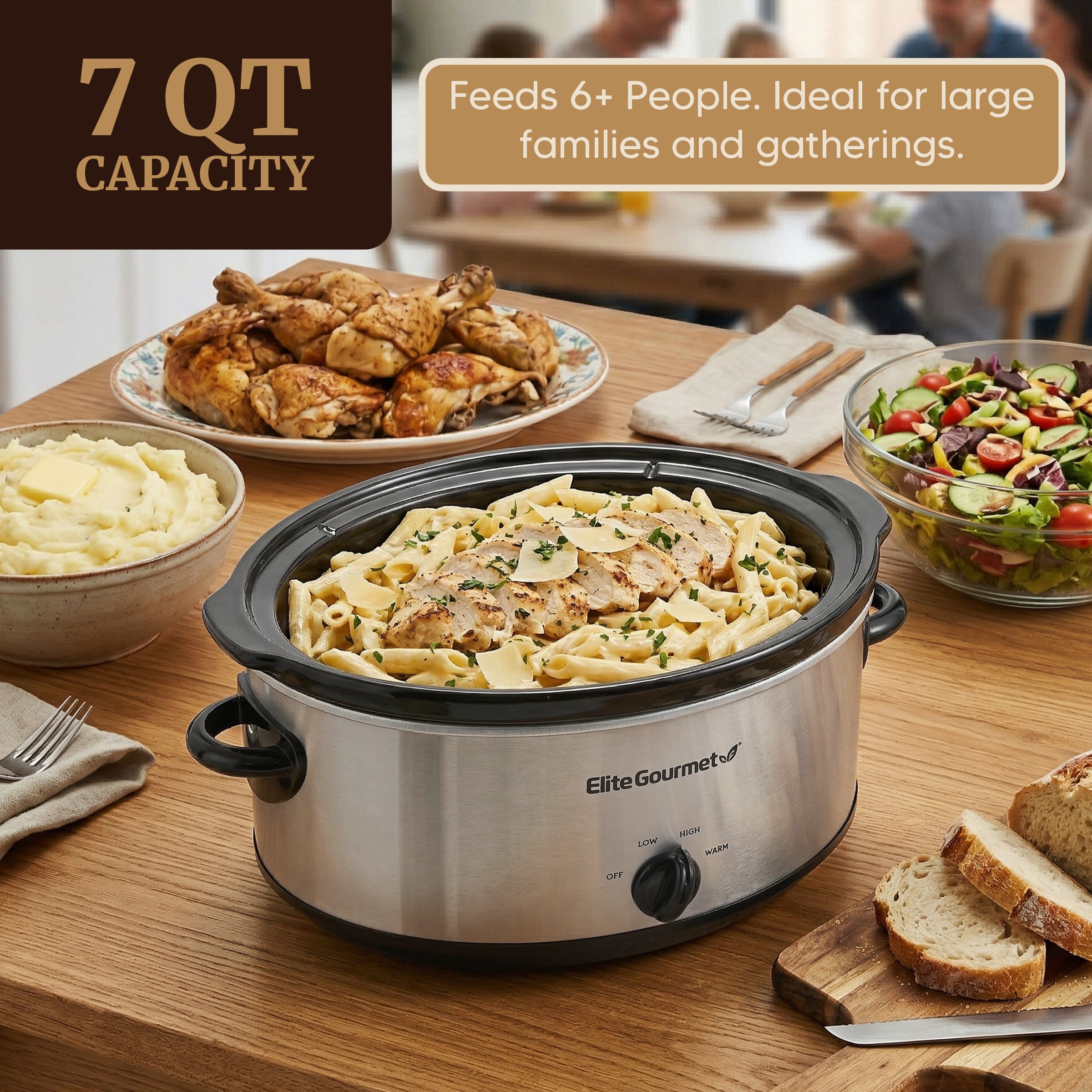 elite-gourmet-slow-cookers-7-qt-schongarer-keramik-warmhalten image 2