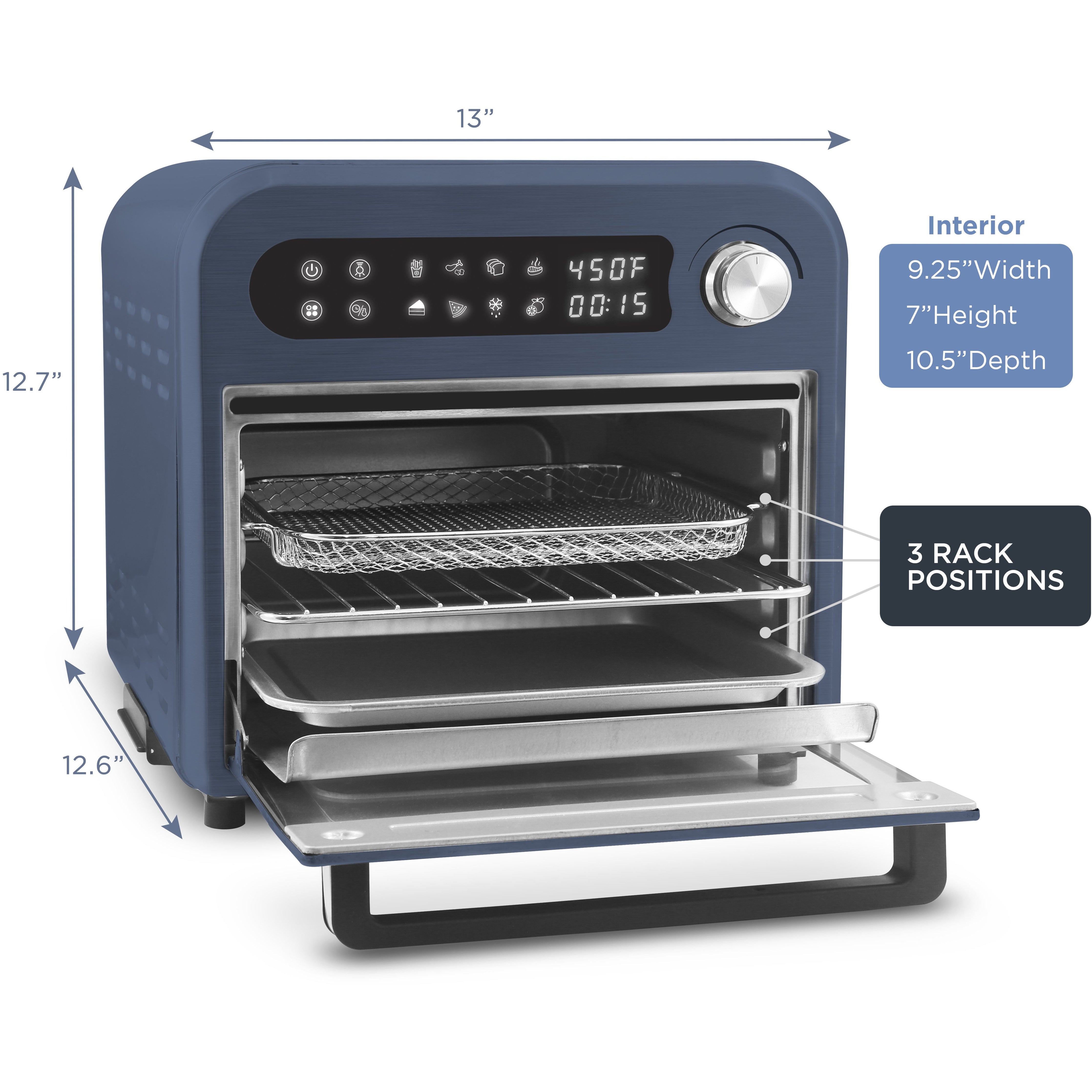 elite-gourmet-air-fryers-10l-hei-luftfritteuse-blaugrau image 5