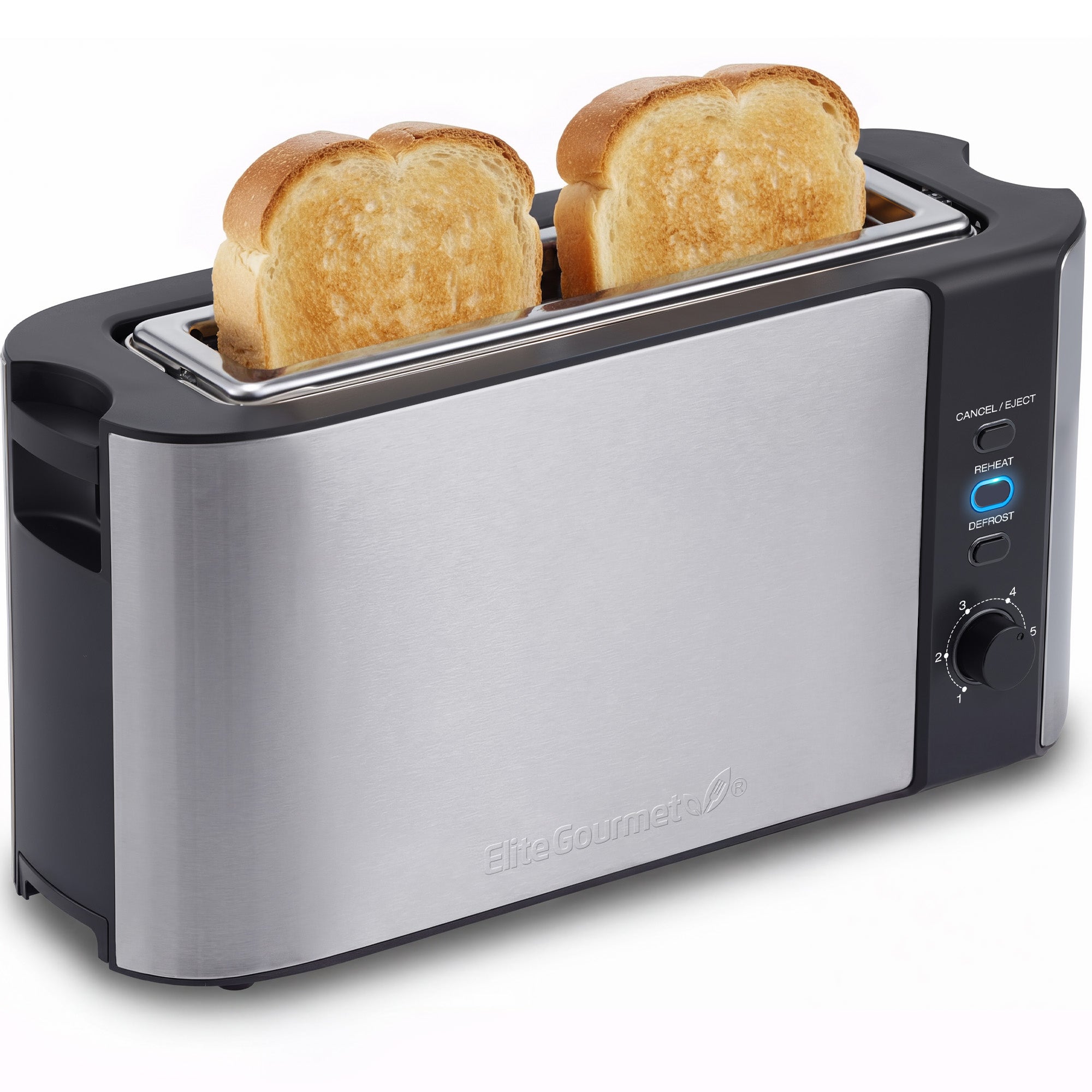 elite-gourmet-toaster-langschlitz-2-scheiben-edelstahl image 1