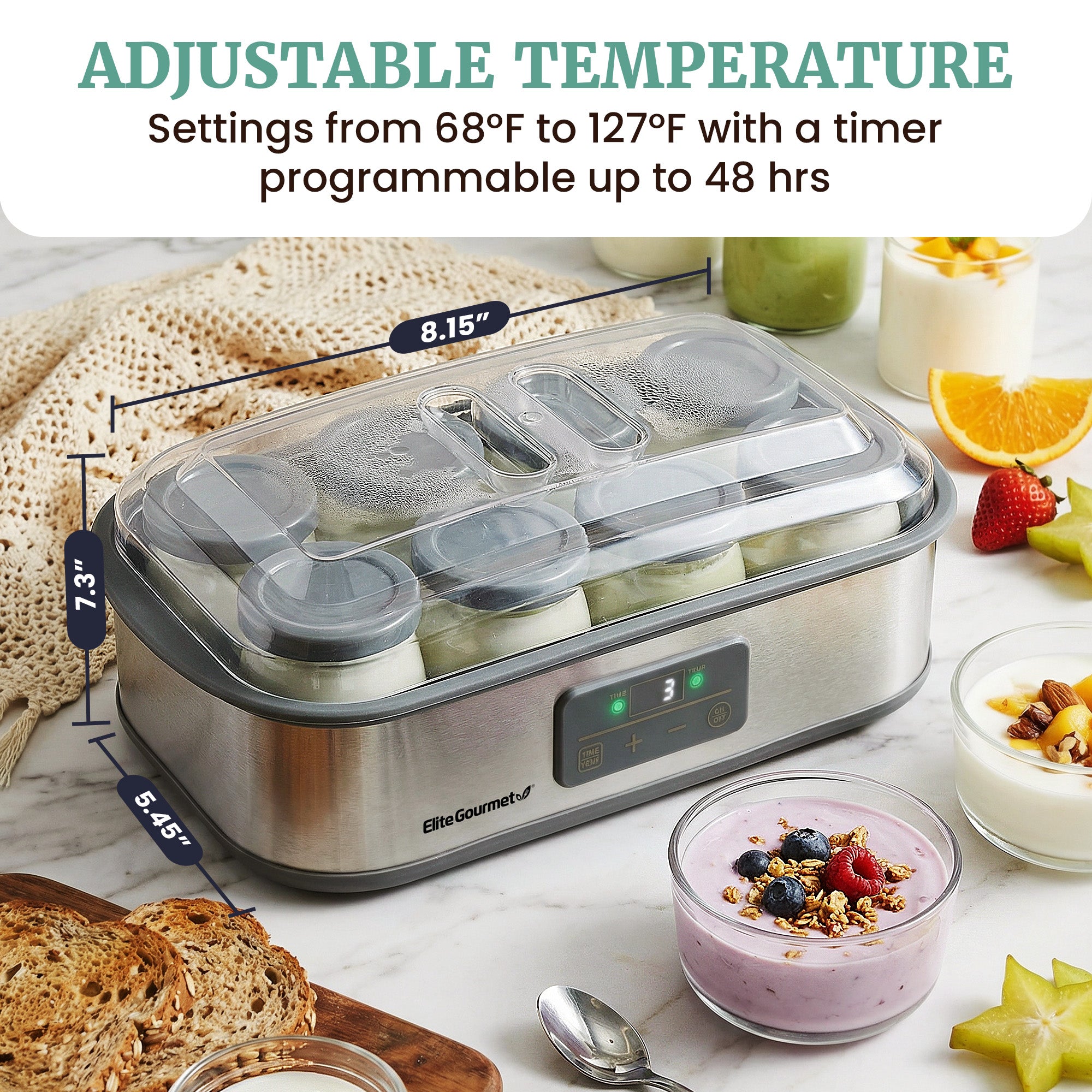 elite-gourmet-probioticpro-joghurtbereiter-digital-mit-8-gl-sern image 4