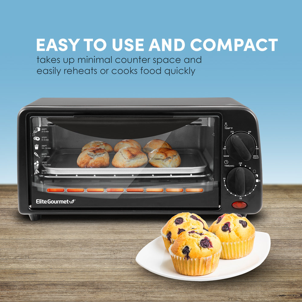 elite-gourmet-toaster-ovens-2-slice-miniofen-wei-650w image 4
