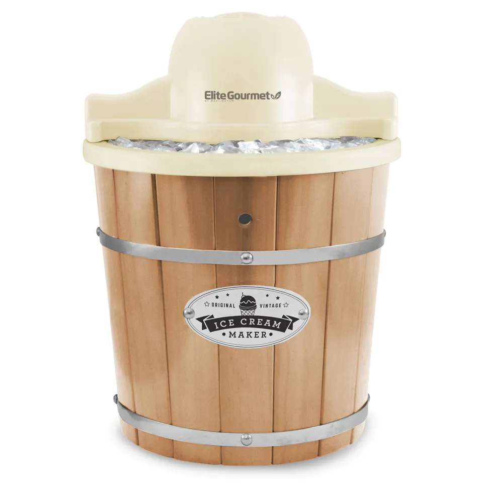 elite-gourmet-4-qt-eismaschine-speiseeisbereiter-3-8-l-holz image 1