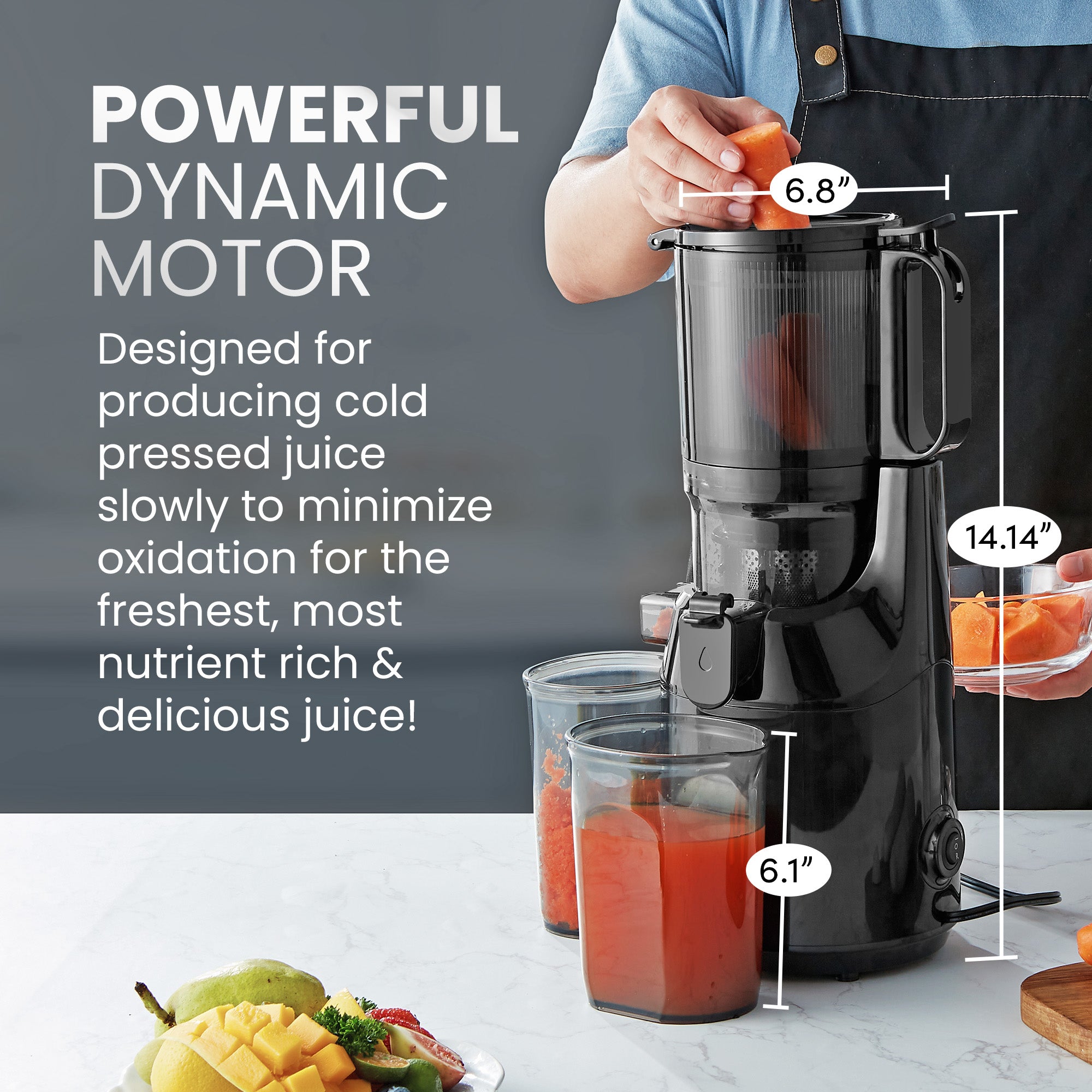 elite-gourmet-ejx320-slow-juicer-entsafter-5-2-zoll image 6
