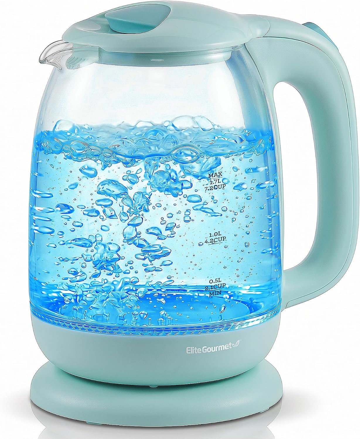 elite-gourmet-wasserkocher-glas-1-7-l-1500-w-clear image 5