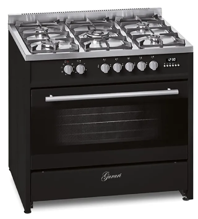 gurari-gch-e-911-bl-gasherd-90cm-schwarz-121l-wok image 1