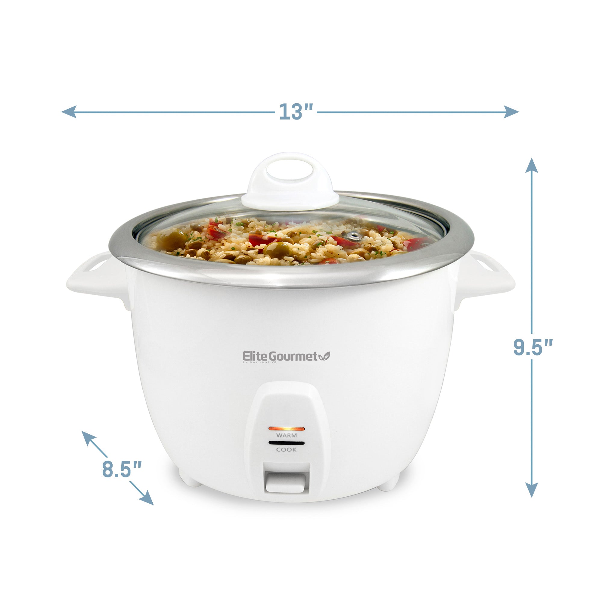 elite-gourmet-erc-2020-reiskocher-20-tassen-edelstahltopf image 7