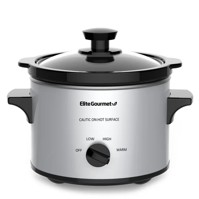 elite-gourmet-slow-cookers-2-qt-schongarer-edelstahl image 1