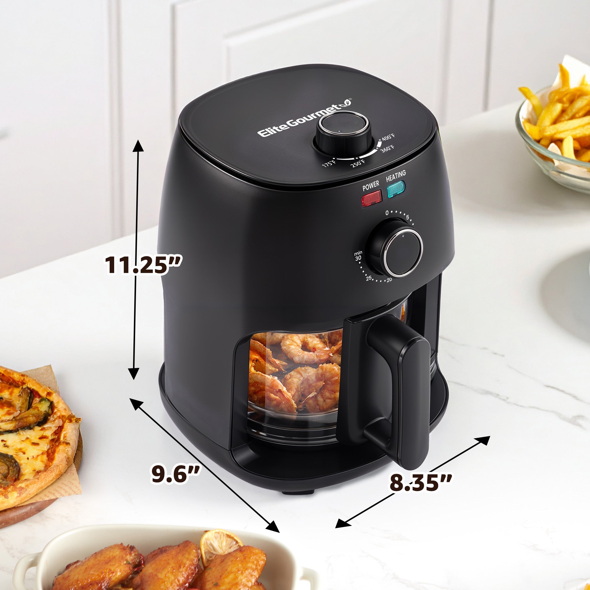 elite-gourmet-air-fryers-2-3qt-glas-hei-luftfritteuse-2-3l-keramik image 4