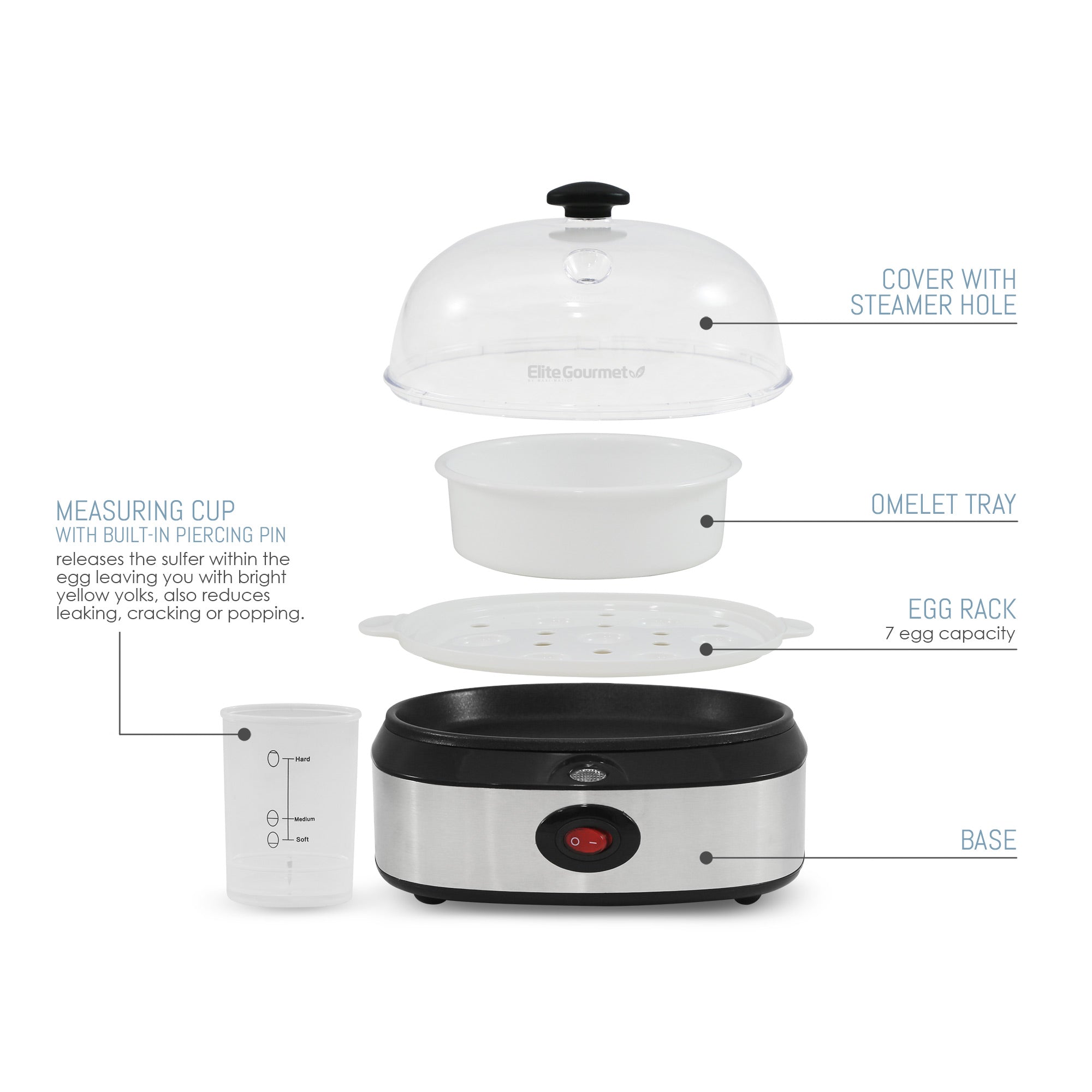 elite-gourmet-eierkocher-edelstahl-7-eier-elektrisch image 4