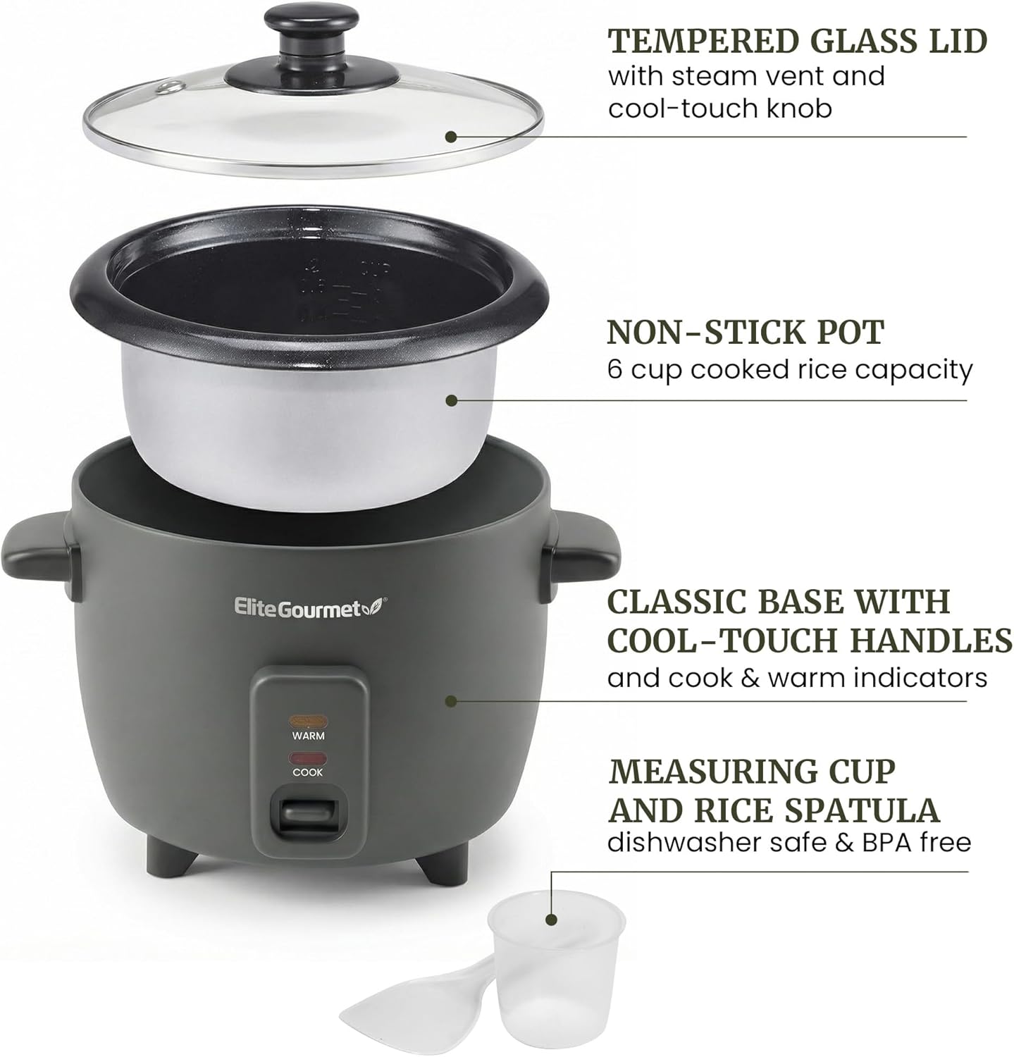 elite-gourmet-rice-cookers-6-cup-reiskocher-keramik image 2