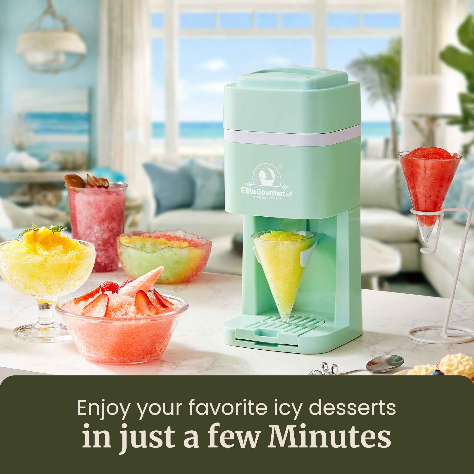 elite-gourmet-snow-cone-maker-crushed-ice-maschine-gr-n image 2