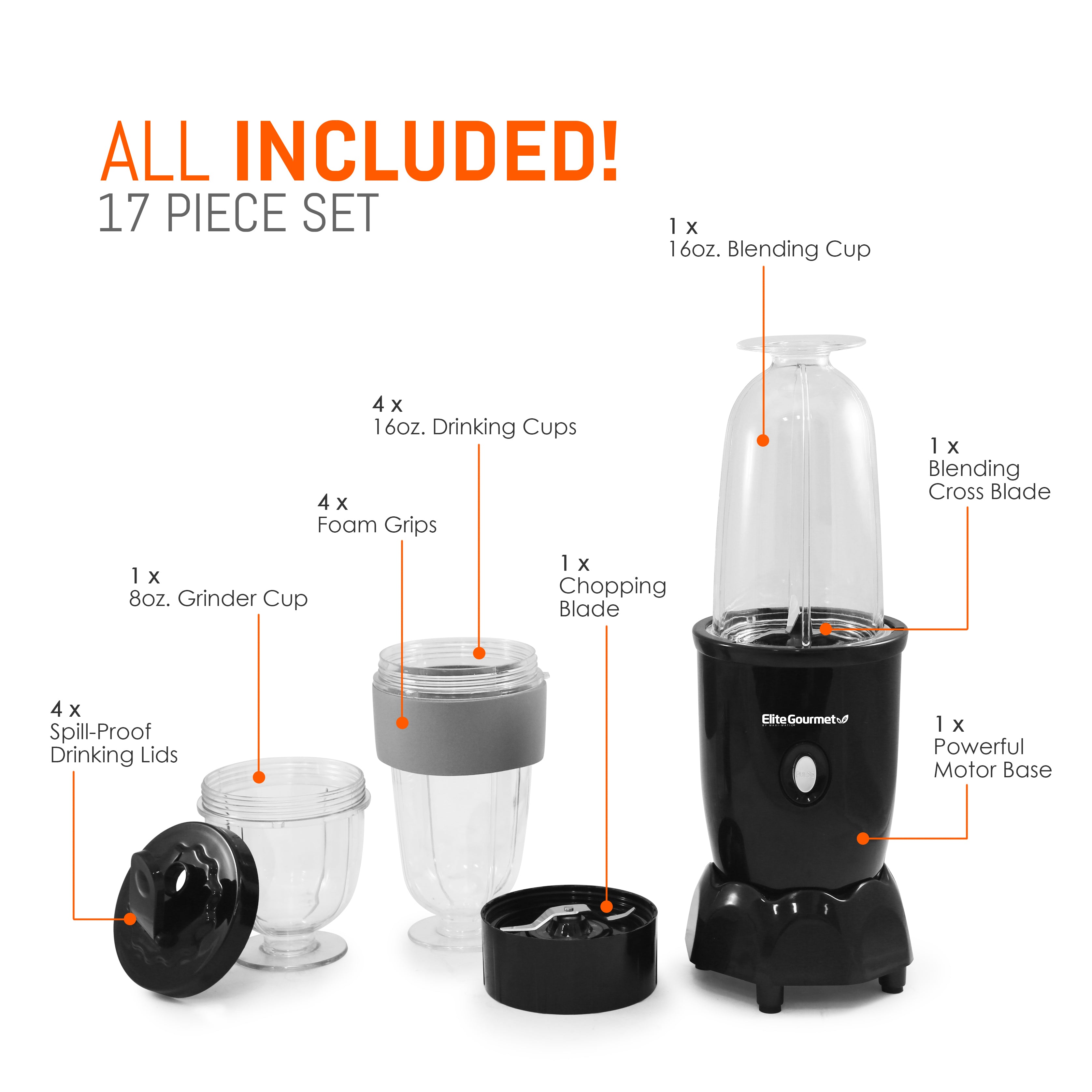 elite-gourmet-personal-blender-17-tlg-smoothie-mixer-pulse image 3