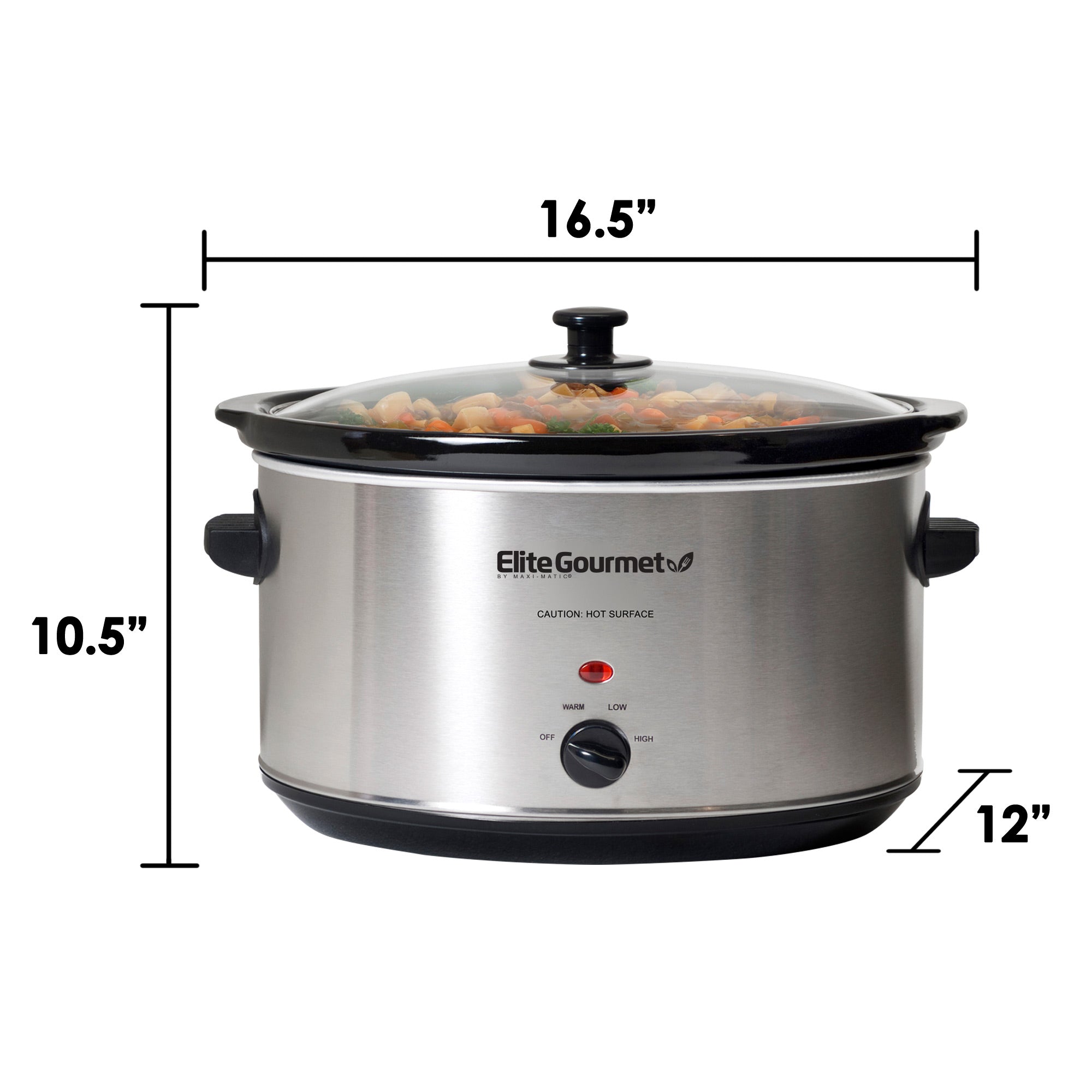 elite-gourmet-slow-cookers-8-5-qt-schongarer-glasdeckel image 7