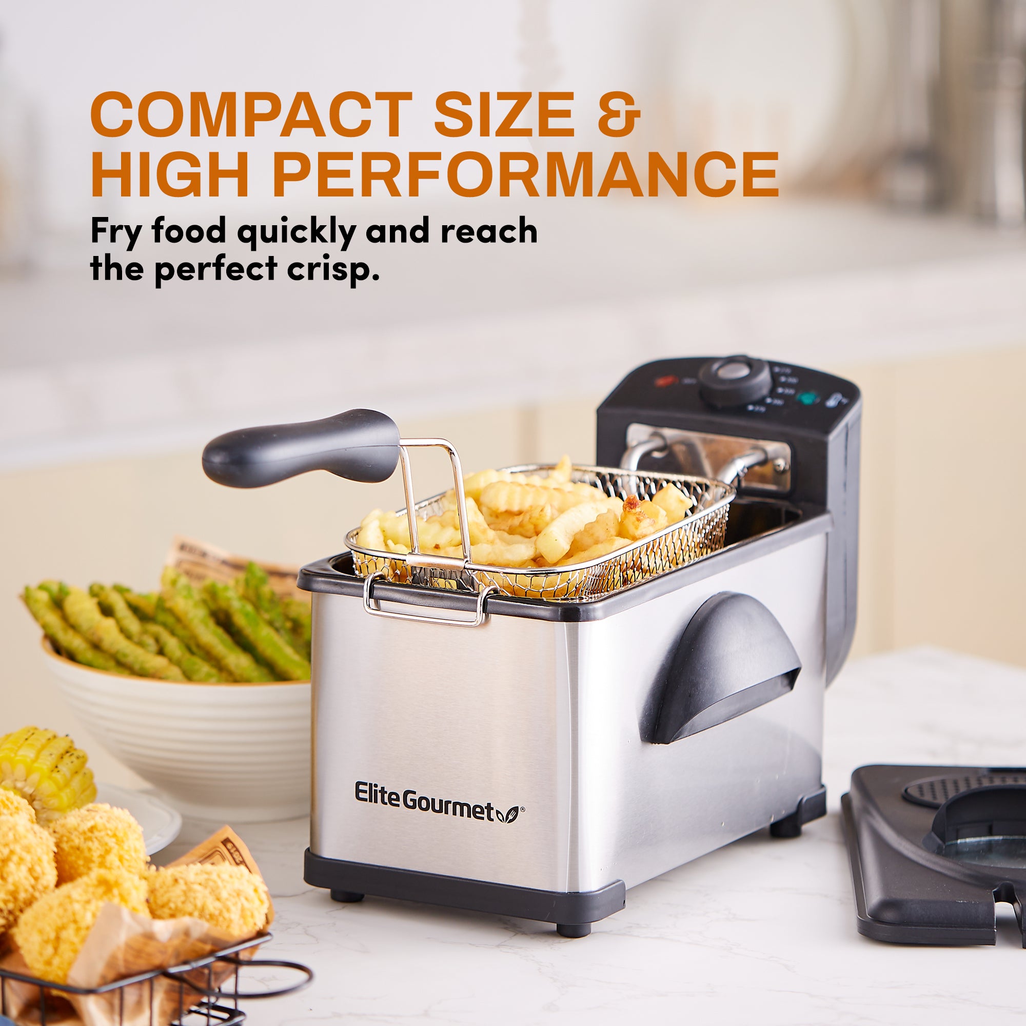 elite-gourmet-2-qt-fritteuse-edelstahl-2-liter-1500-w image 5
