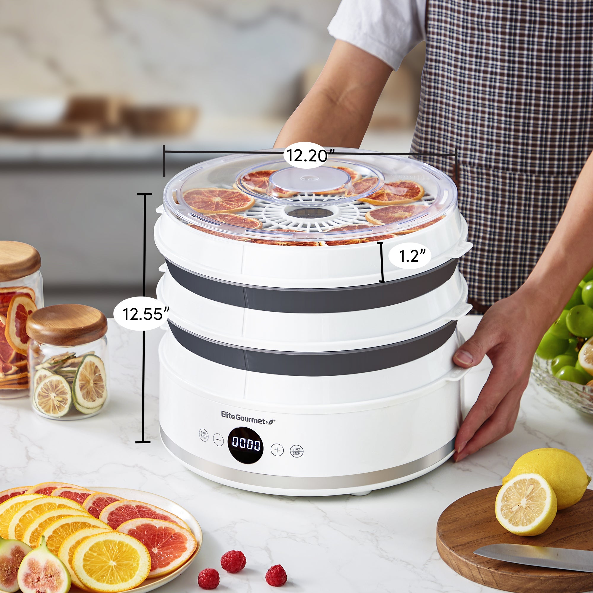 elite-gourmet-food-dehydrators-d-rrautomat-5-ebenen image 3