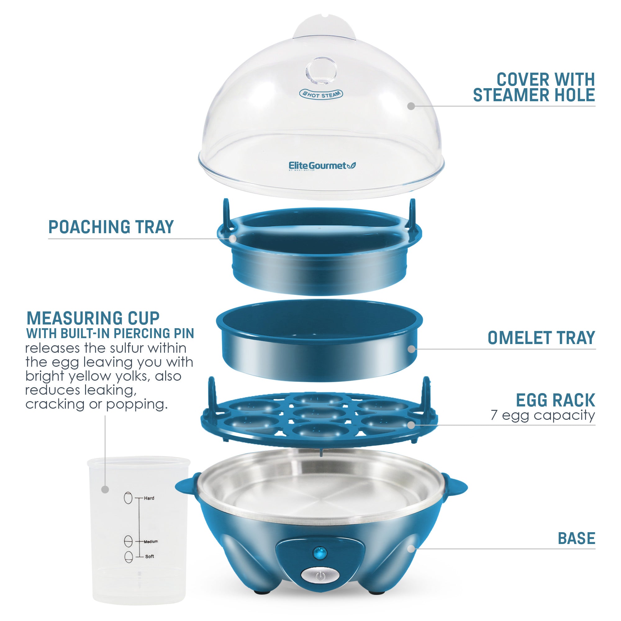 elite-gourmet-7-egg-eierkocher-7-eier-elektrisch-blau image 4