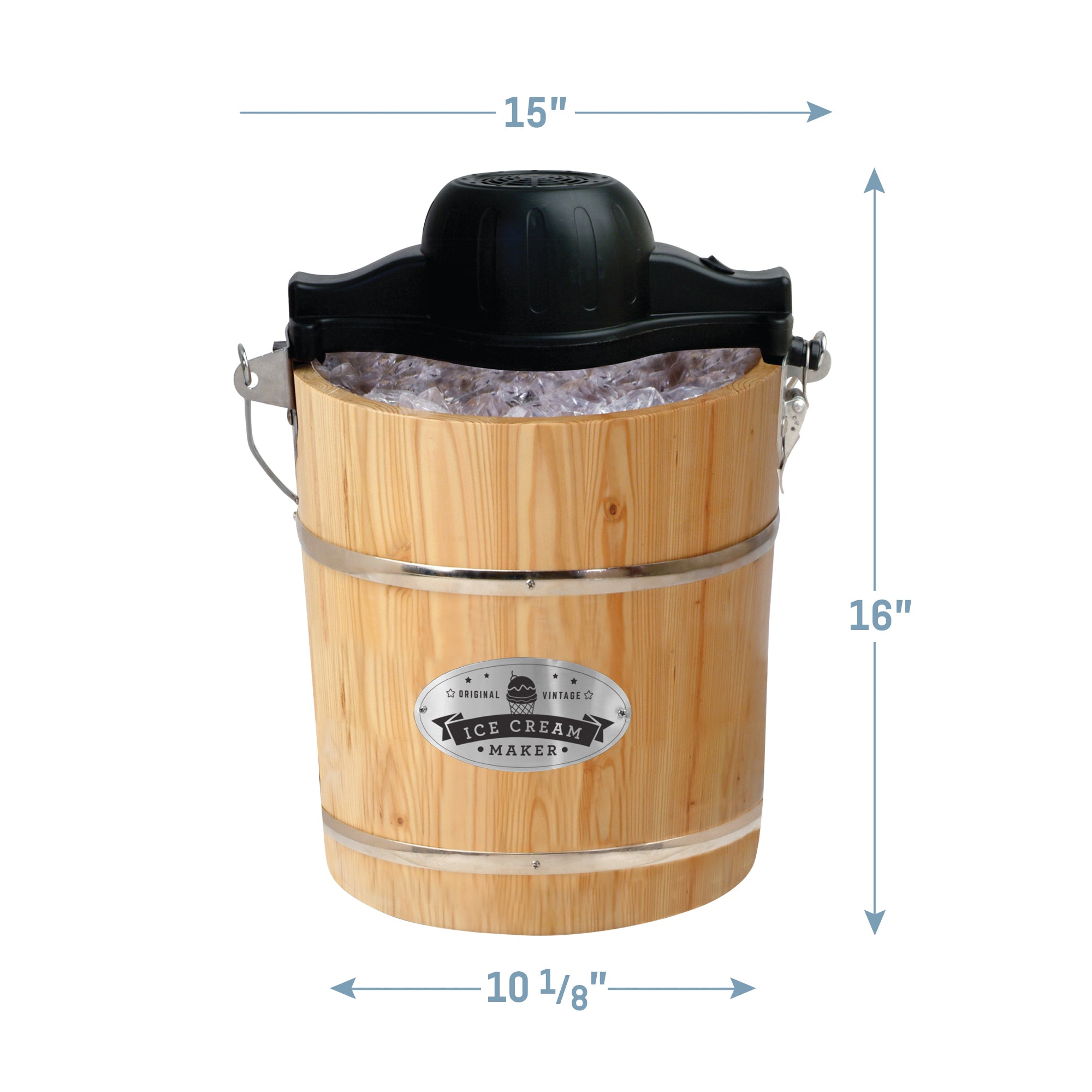 elite-gourmet-ice-cream-makers-4-qt-eismaschine-holz-eimer image 6