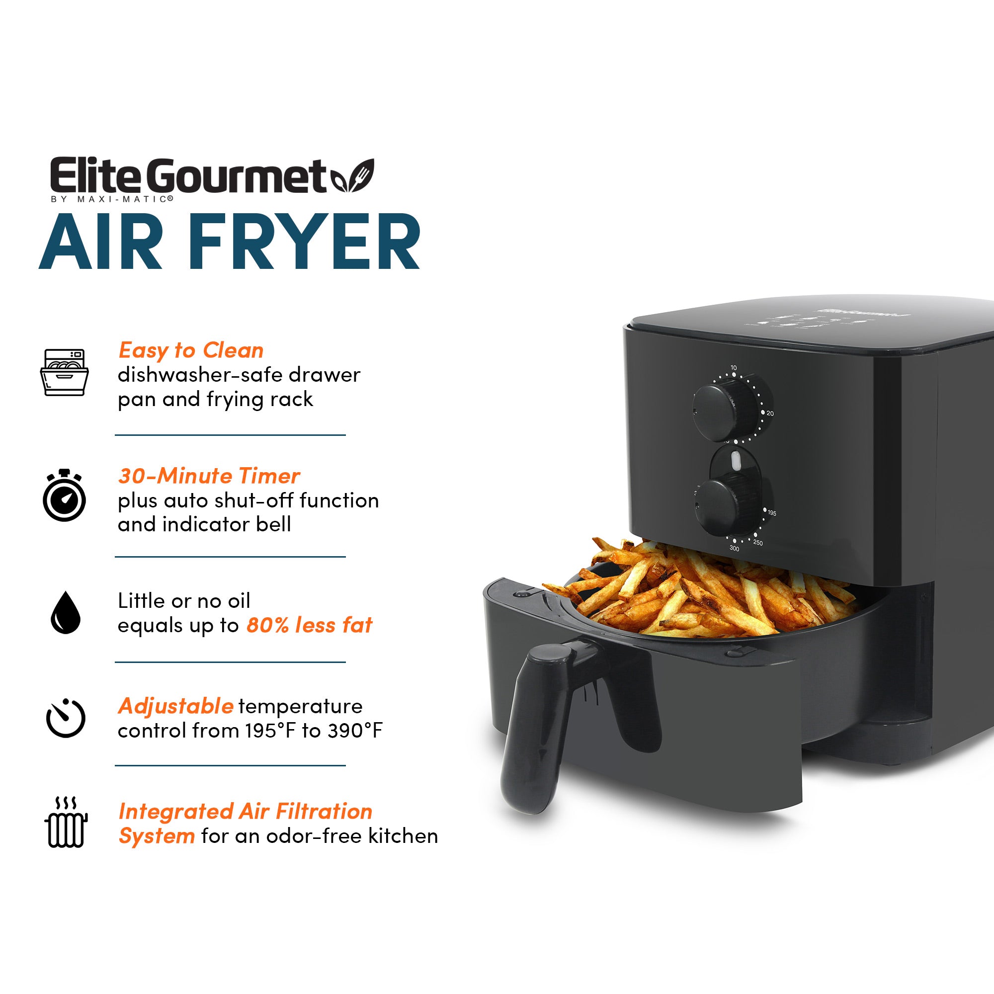 elite-gourmet-air-fryers-hei-luftfritteuse-1-1-qt-schwarz image 5