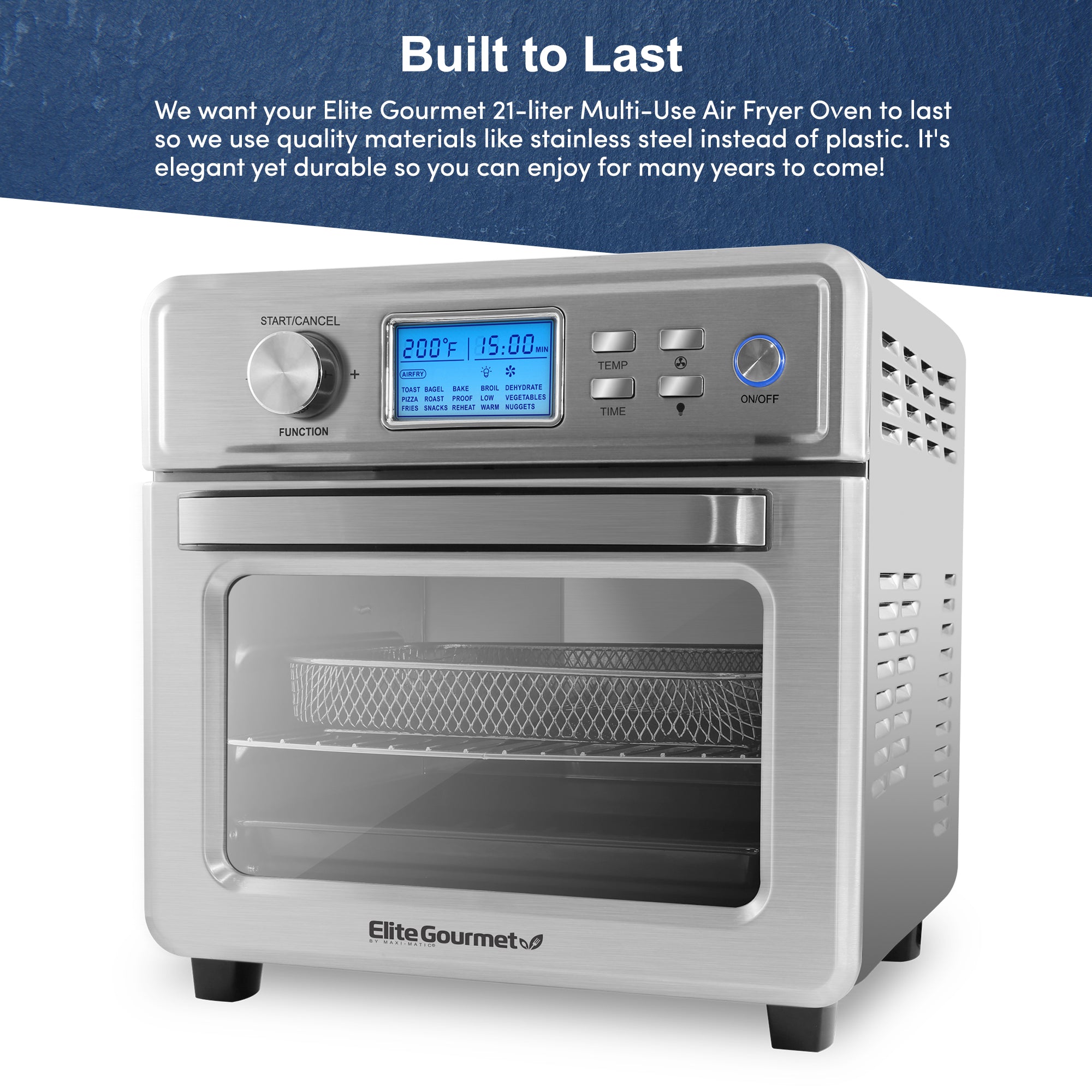 elite-gourmet-21l-digital-air-fryer-oven-hei-luftfritteuse-21l image 7